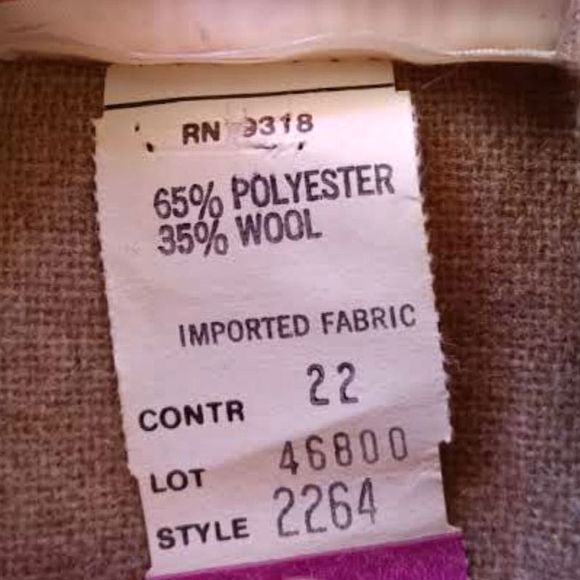 Vintage Graffsport Open Wool Blend Overcoat Tan Small Medium Jacket Vtg - Picture 8 of 9